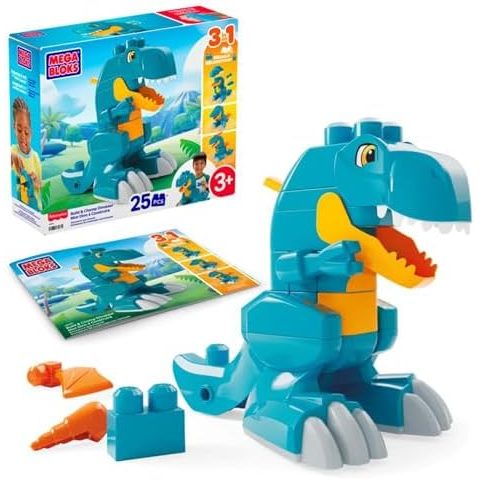 MEGA BLOKS 3-in-1 Build & Chomp T-Rex
