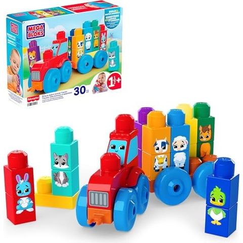 MEGA BLOKS Build & Match Animal Tractor